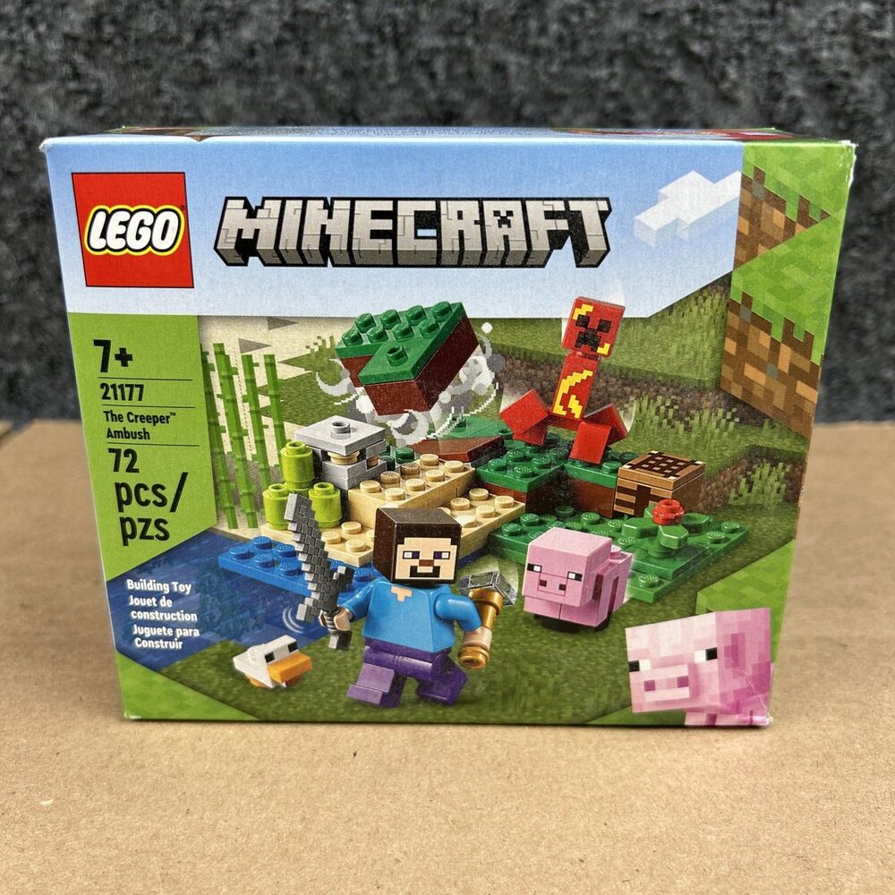 LEGO Minecraft 21177 The Creeper Ambush Set w/ Steve & Creeper 72 pcs